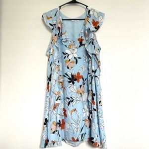 Parker Glory Floral Cold-Shoulder Ruffle Dress SM